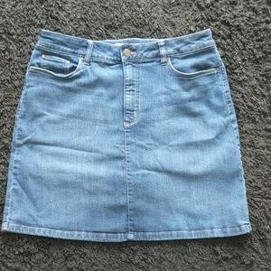 Dark wash denim Jean skirt